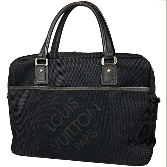 Louis Vuitton Yak Bag Briefcase Business Black Shoulder Noir Damier - Picture 1 of 6